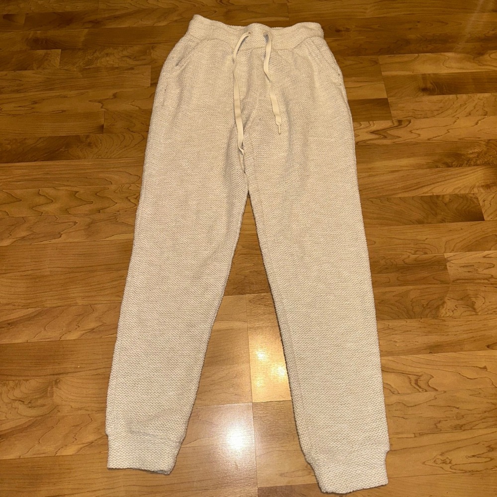 Aerie Offline Cozy Boucle Knit Joggers Drawstring Sweatpants Womens Size S Small